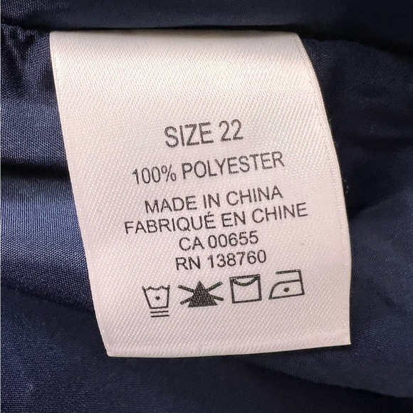 Pennington’s Satin Wrap Midi Skirt Navy Blue Size 22 - Picture 11 of 12